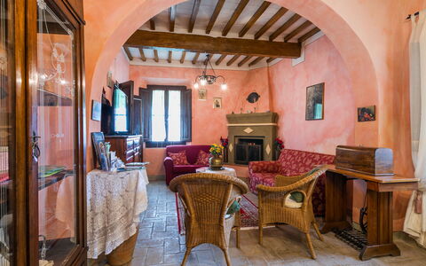 Montaione 620: Furniture, Property, Table, Chair, Wood, Building, Interior Design, Architecture, Brick, Floor