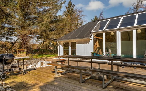 Fredsine - 900M from the Sea: Furniture, Outdoor Furniture, Tableware, Table, Drinkware, Chair, Outdoor Table, Food, Bottle