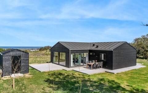 Merete - 900M from the Sea: Wood, Roof, Architecture, Home, House, Cottage, Siding, Hardwood, Slope, Estate