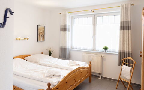 Koserow 185: Bed, Furniture, Bedroom, Bedding, Interior Design, Bed Sheet, Wall, Wood, Ceiling, Floor
