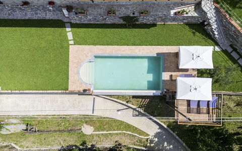 Casa Aurora - Recco, Liguria: Plant, Building, Land Lot, Urban Design, Grass, Roof, Residential Area, Landscape, Facade, Landmark