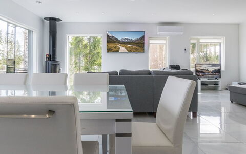 Villa Hirvas: Swimming Pool, Resort, Outdoor Furniture, Design, Shade, Landscaping, Hotel, Water Feature, Eco Hotel