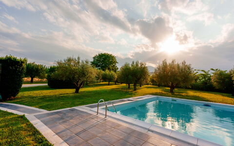 Villa Pagannoni: Cloud, Water, Plant, Sky, Swimming Pool, Architecture, Tree, Natural Landscape, Grass, Leisure