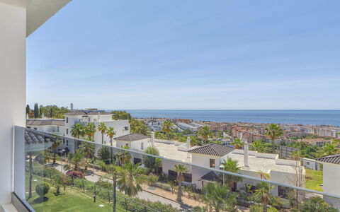 Mirador de Estepona Hills: Food, Table, Tableware, Plant, Furniture, Sky, Chair, Dishware, Plate, Outdoor Furniture