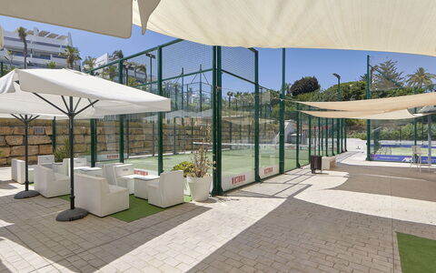 Mirador de Estepona Hills: Food, Table, Tableware, Plant, Furniture, Sky, Chair, Dishware, Plate, Outdoor Furniture