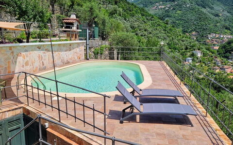 Belvedere, House With Private Pool And Garden, Rec: Water, Plant, Swimming Pool, Chair, Outdoor Furniture, Building, Tree, Shade, Body Of Water, Leisure