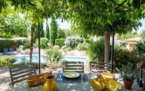 Petit Paradis Villa 44: Sky, Plant, Furniture, Plant Community, Table, Natural Landscape, Chair, Land Lot, Outdoor Furniture, Tree