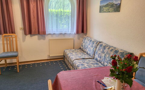 Sonnenschein B: Furniture, Interior Design, Flooring, Floor, Room, Bed, Bedroom, Ceiling, Bed Frame, Comfort