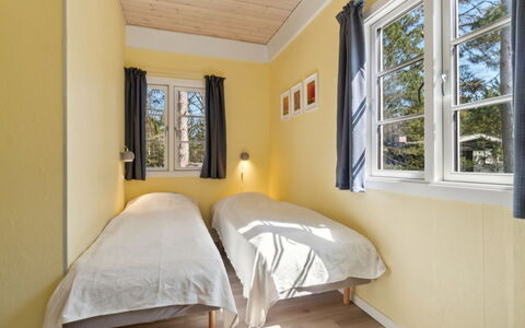 Sjo - 300M from the Sea: Wall, Wood, Bedroom, Floor, Flooring, Interior Design, Bed, Home, Ceiling, House
