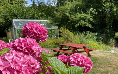 Elvin - 2.7Km from the Sea: Roof, Home, Door, Cottage, Shade, Siding, Yard, Estate, Backyard