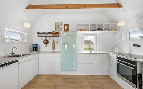 Hermine - from the Sea: Kitchen, Kitchen Appliance, Interior Design, Countertop, Flooring, Cabinetry, Furniture, Major Appliance, Floor, Light Fixture
