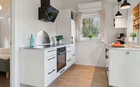 Etel - 600M from the Sea: Kitchen, Interior Design, Countertop, Kitchen Appliance, Flooring, Wood, Furniture, Major Appliance, Cabinetry, Ceiling