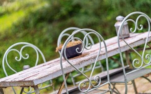 Etel - 600M from the Sea: Outdoor Bench, Iron, Outdoor Furniture, Groundcover, Metal, Garden, Bench