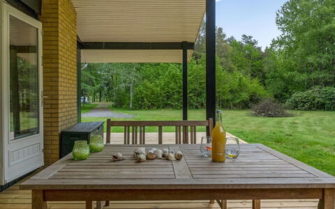 Borka - 1.2Km from the Sea: Furniture, Wood, Porch, Table, Outdoor Furniture, Chair, Outdoor Table, Shade, Kitchen & Dining Room Table, Flooring