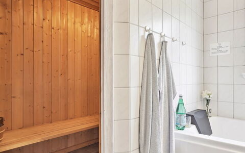 Anelisa - 1.2Km from the Sea: Wood, Flooring, Floor, Interior Design, Room, Plumbing, Plumbing Fixture, Tile, Bathroom, Wood Stain