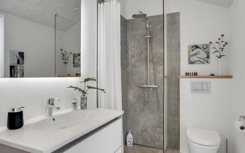 Aaran - 700M from the Sea: Plumbing Fixture, Flooring, Bathroom, Interior Design, Bathroom Sink, Sink, Floor, Bathroom Cabinet, Tap, Plumbing