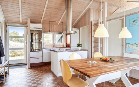 Franzisca - 700M from the Sea: Furniture, Interior Design, Flooring, Floor, Wood, Ceiling, Kitchen, Wood Flooring, Light Fixture, Chair