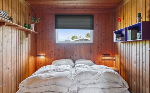 Stygge - 300M from the Sea: Interior Design, Wood, Bedroom, Ceiling, Flooring, Floor, Bed, Bed Sheet, Bedding, Lighting
