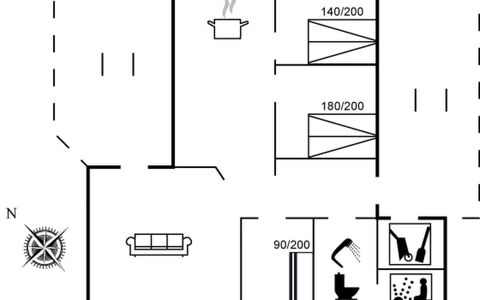 Joske - 50M from the Sea: Grass, Green, House, Cottage, Grassland, Rural Area, Ecoregion, Landscape, Land Lot, Shrub