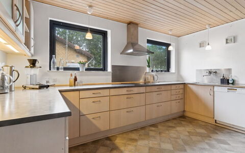 Kolle - 3.2Km from the Sea: Kitchen, Countertop, Interior Design, Flooring, Wood, Cabinetry, Ceiling, Furniture, Floor, Home