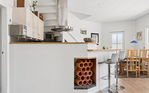 Dagne - 400M from the Sea: Flooring, Furniture, Wood, Interior Design, Floor, Wood Flooring, Bar Stool, Kitchen, Lighting, Countertop