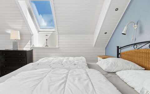 Dagne - 400M from the Sea: Bedroom, Wood, Bed, Ceiling, Interior Design, Furniture, Linens, Bedding, Bed Sheet, Floor