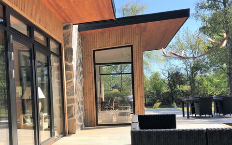 Sune - 175M from the Sea: Furniture, Interior Design, Flooring, Wood, Floor, Ceiling, Wood Flooring, Chair, Table, Lighting