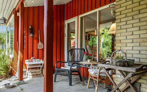 Naili - 750M from the Sea: Flowerpot, Chair, Porch, Houseplant, Garden, Wood Stain, Shade, Backyard, Yard, Hardwood