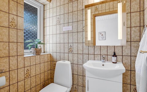 Maleen - 150M to the Fjord: Flooring, Plumbing Fixture, Bathroom, Floor, Toilet Seat, Interior Design, Toilet, Sink, Tile, Plumbing