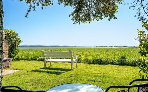 Maleen - 150M to the Fjord: Blue, Furniture, Grass, Outdoor Furniture, Chair, Landscape, Shrub, Land Lot, Garden, Lawn