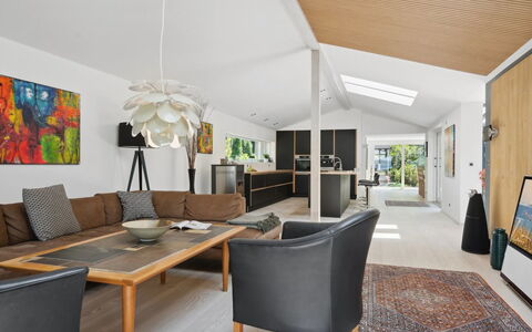 Kennet - 30M from the Sea: Furniture, Interior Design, Flooring, Couch, Wall, Floor, Wood, Ceiling, Living Room, Wood Flooring