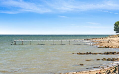 Kennet - 30M from the Sea: Furniture, Interior Design, Flooring, Floor, Wood, Bed, Room, Ceiling, Bedroom, Textile
