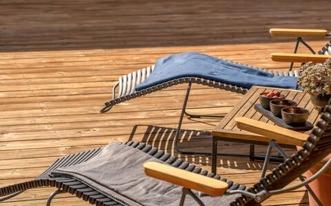 Gizella - 500M to the Fjord: Furniture, Interior Design, Flooring, Wood, Floor, Ceiling, Wood Flooring, Chair, Table, Lighting