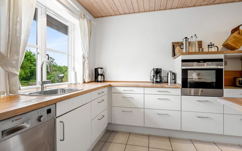 Guthbrand - 800M from the Sea: Kitchen, Flooring, Countertop, Cabinetry, Kitchen Appliance, Wood, Interior Design, Furniture, Floor, Major Appliance