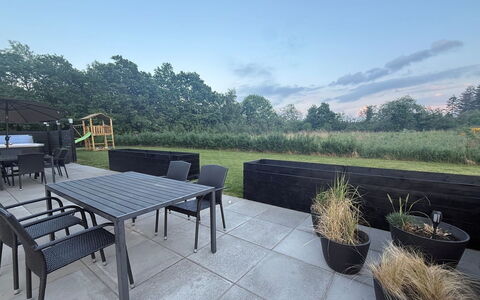 Asel - 350M from the Sea: Furniture, Outdoor Furniture, Land Lot, Garden, Outdoor Table, Chair, Landscaping, Shade, Lawn, Backyard