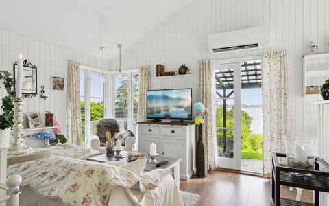 Ginne - 100M to the Fjord: Furniture, Interior Design, Ceiling, Home, Lighting, Chair, Floor, Room, Living Room, Window Treatment