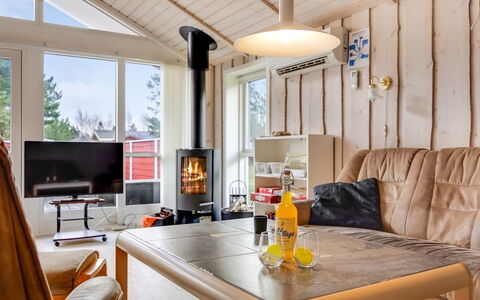 Hialmar - 300M from the Sea: Furniture, Interior Design, Wood, Flooring, Ceiling, Floor, Room, Lighting, Living Room, Light Fixture