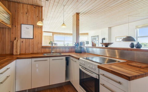 Thomsen - 475M from the Sea: Flooring, Interior Design, Countertop, Kitchen, Floor, Wood, Ceiling, Cabinetry, Wood Flooring, Furniture