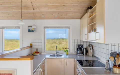 Nikoletta - 50M from the Sea: Wood, Flooring, Ceiling, Kitchen, Kitchen Appliance, Wood Stain, Hardwood, Home Appliance, Wood Flooring, Plywood