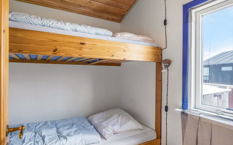 Nikoletta - 50M from the Sea: Wood, Bedroom, Bunk Bed, Bed, Ceiling, Floor, Bedding, Bed Frame, Wood Stain, Bed Sheet