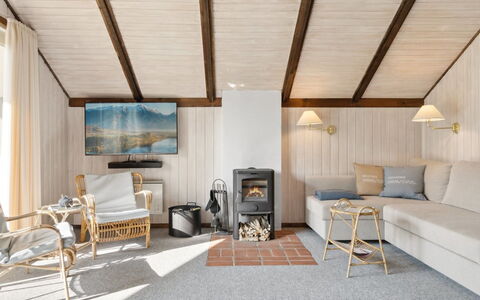 Irlin - 600M from the Sea: Furniture, Interior Design, Flooring, Floor, Ceiling, Wood, Couch, Room, Living Room, Lighting