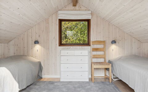 Irlin - 600M from the Sea: Wood, Bedroom, Ceiling, Interior Design, Bed, Flooring, Floor, Furniture, Home, Room