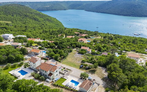 Villa Dina: Bird'S-Eye View, Coastal And Oceanic Landforms, Swimming Pool, Resort, Coast, Aerial Photography, Resort Town, Eco Hotel, Bay, Sound
