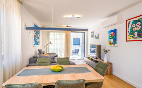 Martina: Table, Furniture, Property, Cabinetry, Wood, Lighting, Window, Interior Design, Chair, Flooring