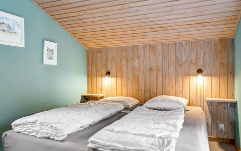 Valda - 1.5Km from the Sea: Bed, Interior Design, Bedroom, Bed Sheet, Bedding, Floor, Flooring, Wood, Ceiling, Furniture