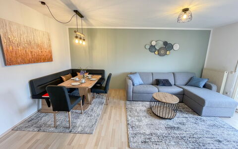 Remawe: Furniture, Table, Picture Frame, Wood, Building, Interior Design, Couch, Floor, Flooring, Laminate Flooring