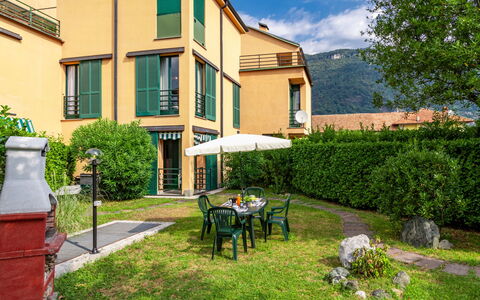 La Finestra sul Lago: Plant, Building, Window, Furniture, Cloud, Land Lot, Tree, Sky, Chair, House