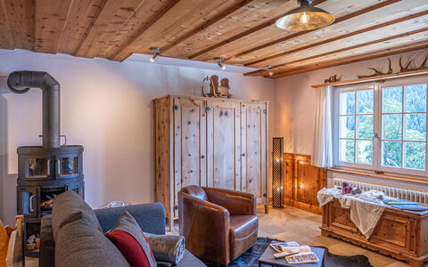 Chesa Anemona al Lej: Property, Picture Frame, Furniture, Window, Wood, Interior Design, Lighting, Living Room, Floor, Architecture