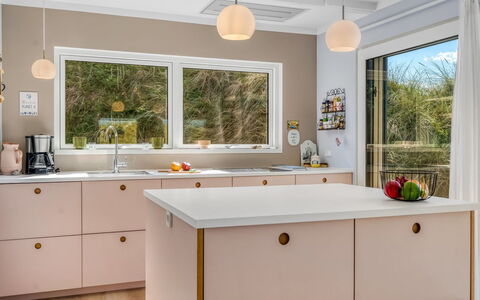 Hoat - 300M from the Sea: Interior Design, Kitchen, Countertop, Cabinetry, Flooring, Ceiling, Lighting, Light Fixture, Kitchen Appliance, Furniture
