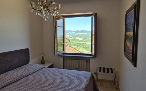 Casa Di Luca, Pool, Castelnuovo Berardenga: Home, Bedroom, Linens, Bedding, Bed, Bed Sheet, Lamp, Bed Frame, Villa, Hotel